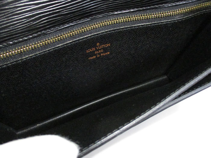 【中古】LOUIS VUITTON セカンドバッグ セリエドラゴンヌ エピ ノワール 黒 M52612_画像6