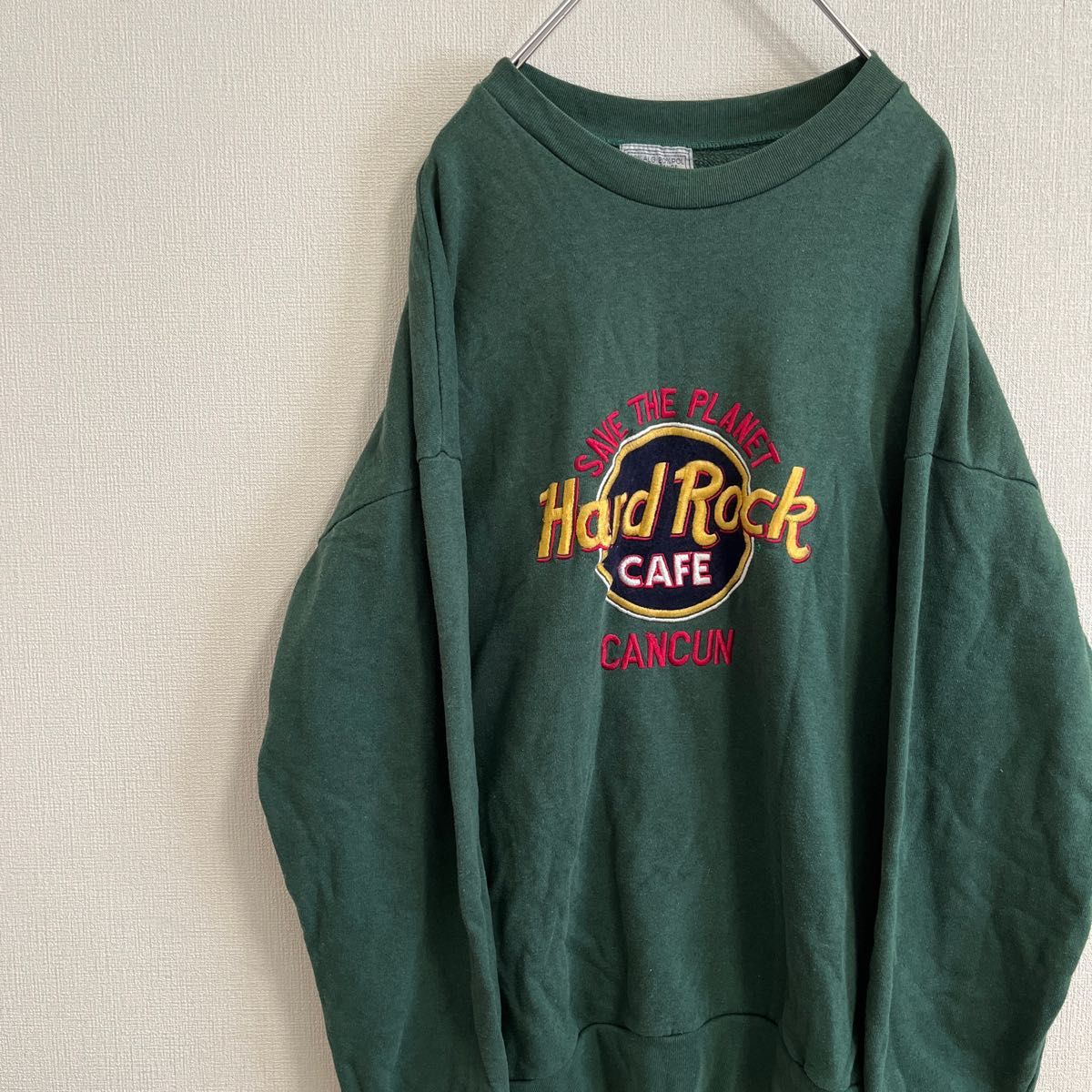 Hard Rock CAFE】90年代 刺繍 デカロゴ ラグラン スウェット Yahoo