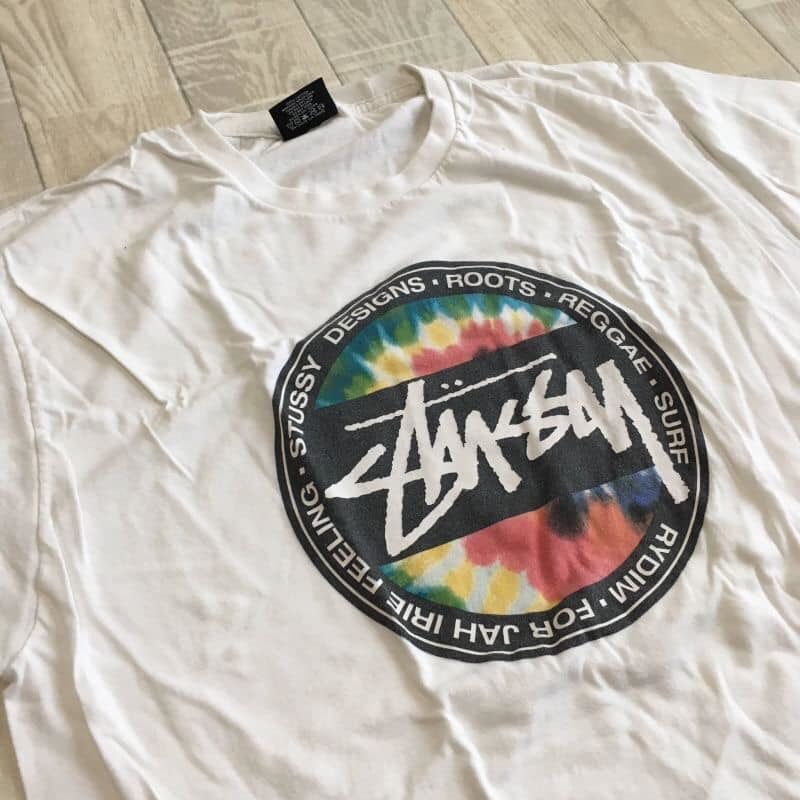 Used 中古 90年代 90s ヴィンテージ Stussy Tシャツ L 白 White ホワイト ステューシー Tee Vintage 古着_画像1