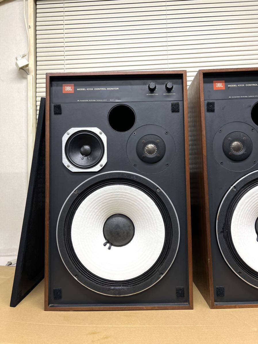 レベル JBL 4312A MONITOR CONTROL スピーカー ペア。動作品。 します