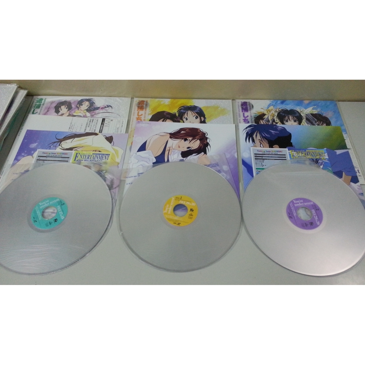 [13]#LD laser disk You're Under Arrest File.1~4+1~13+theMOVIE reproduction not yet verification Junk 