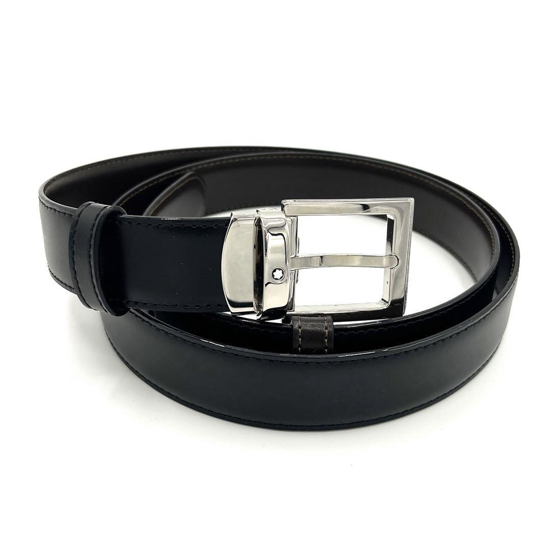 モンブラン MONTBLANC レザー ブラック 黒 美品 ベルト 革 ベルト