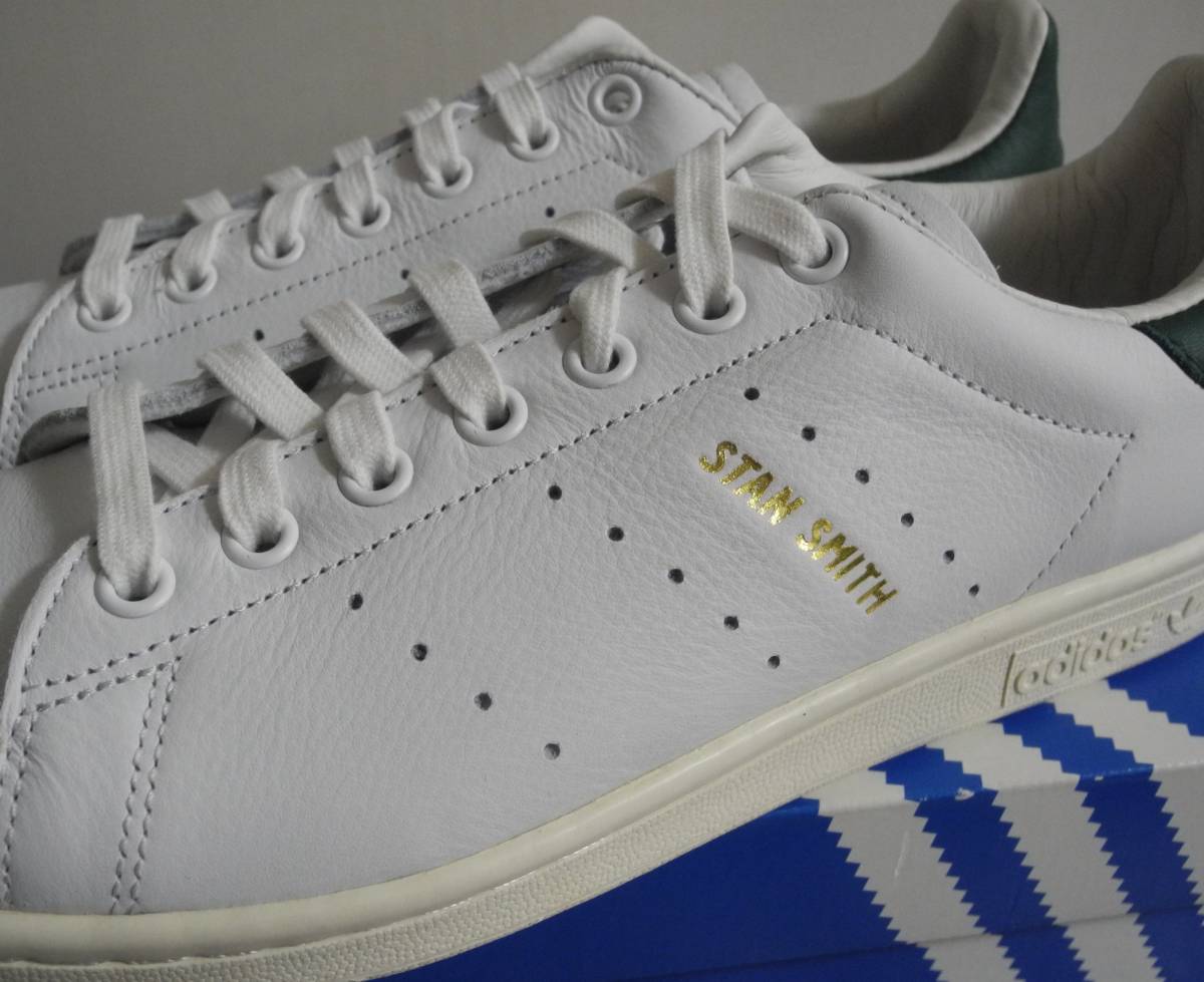 新品 スタンスミス 2017年製 JP27.0cm 白×緑 CQ2871 生産終了 天然皮革 adidas stansmith ホワイト×グリーン 本革 アディダス 人気モデル_画像6