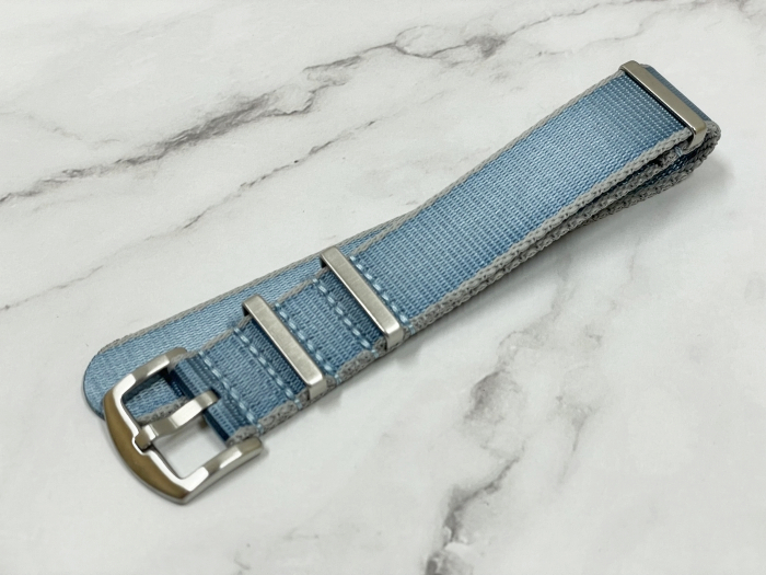  rug width :22mm high quality lustre NATO strap wristwatch belt light blue / gray wristwatch for band fabric 