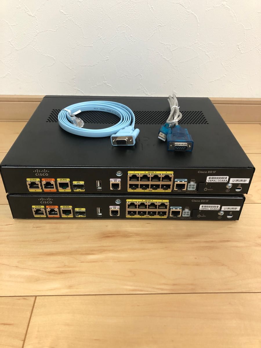 【CCNA、CCNP】2台Cisco891FJ