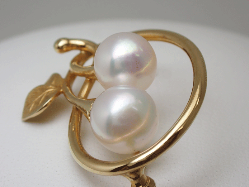 田崎真珠 TASAKI タサキ 真珠 パール ブローチ 6.7g 美品 パール8mm