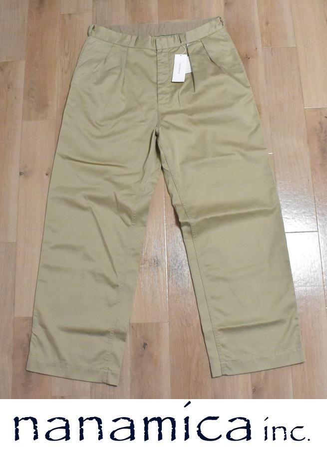 ヤフオク! - 【即決】新品 ナナミカ ダブルプリーツ ワイドチノパンツ