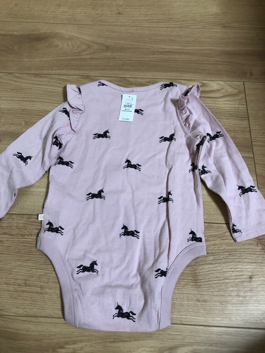 新品　 BABY GAP  ベビーギャップ　長袖　ロンパース　2枚セット　90㎝