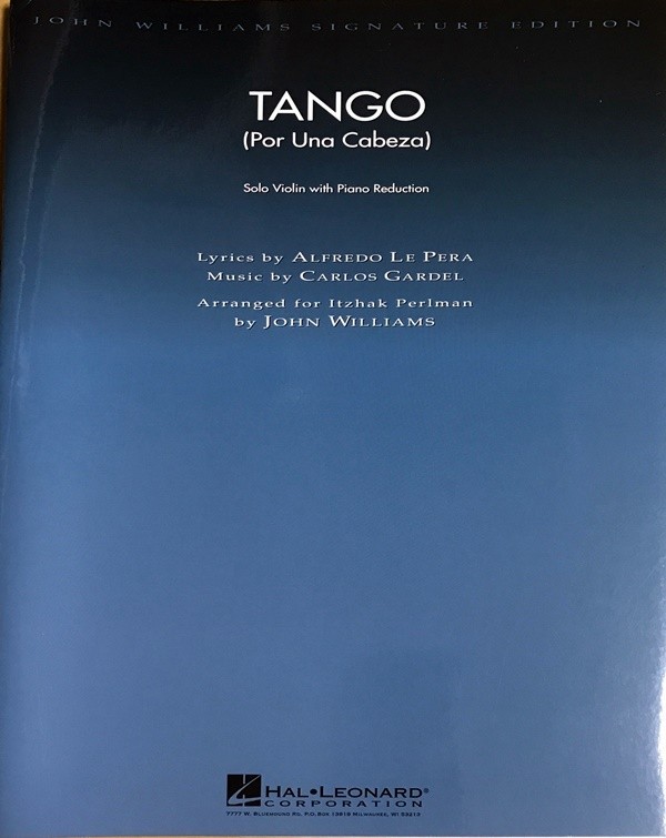 ガルデル タンゴ (ポル・ウナ・カベサ) 輸入楽譜 Gardel Tango Por una cabeza バイオリンとピアノ 洋書