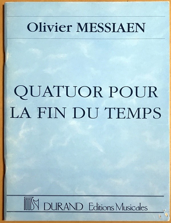 me Cyan .. ... therefore. four -ply . bending import musical score Messiaen Quatuor pour la fin du temps pour clarinette, violon, violoncello et piano