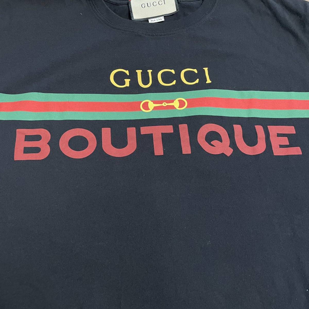 新品 未使用 GUCCI グッチ BOUTIQUE Tシャツ ブラック タグ付き