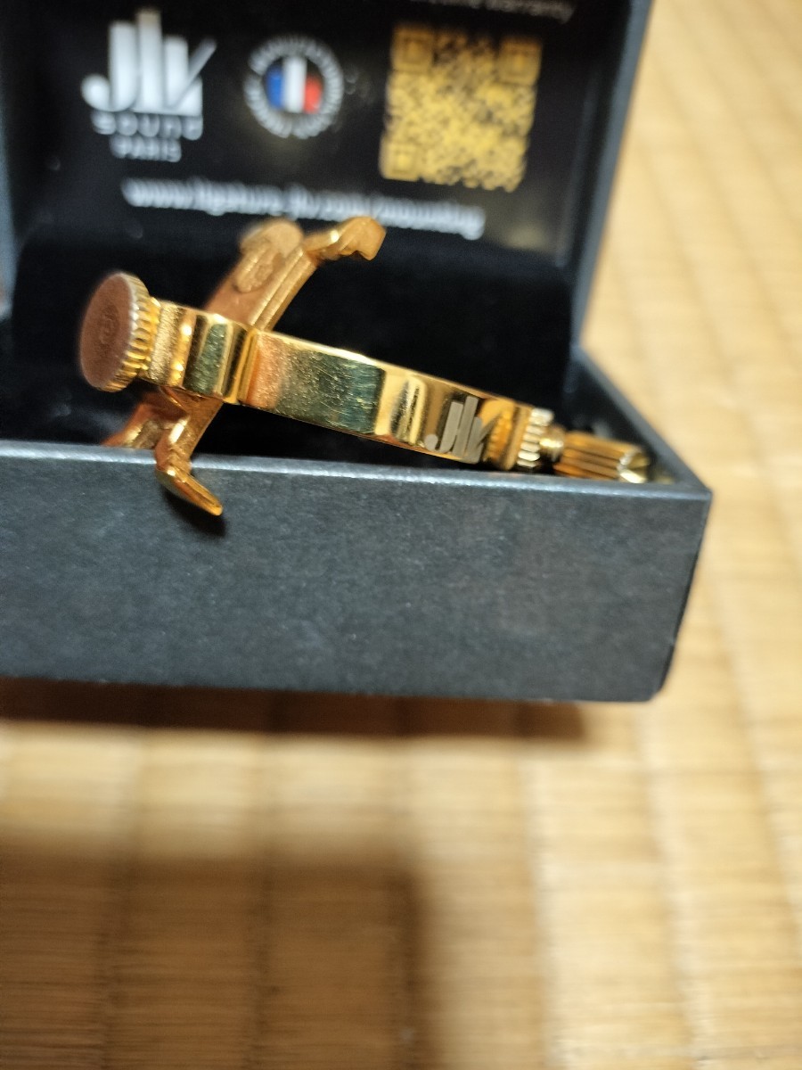 最高の JLVリガチャー アルトサックス ラバー用 24金メッキ veme.fi