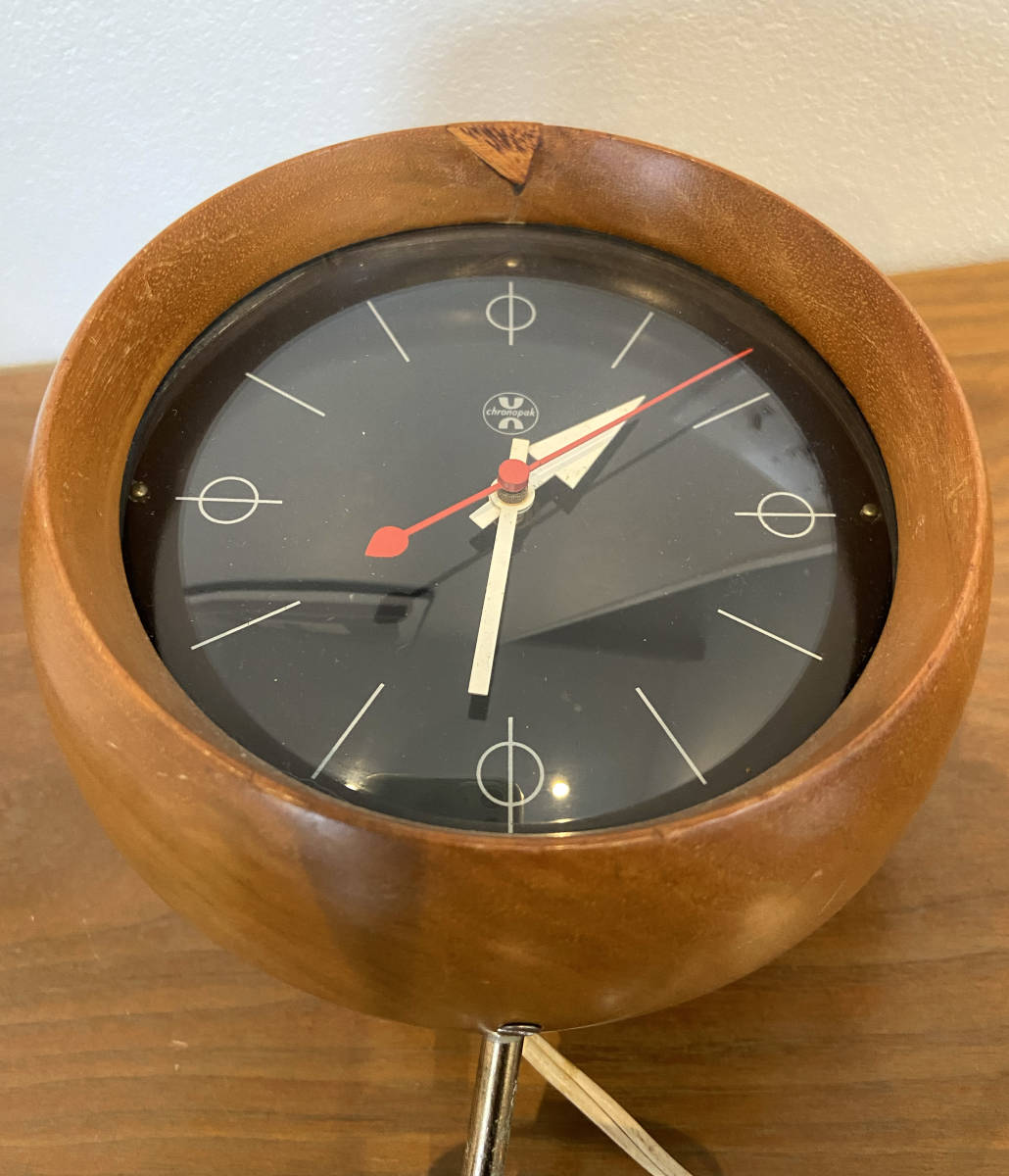  Vintage George Nelson Chronopak Clock by Howard Miller 50*s Mid-century 