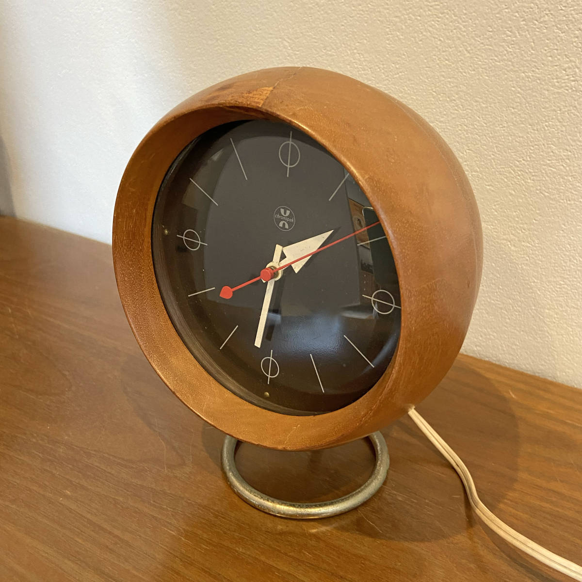  Vintage George Nelson Chronopak Clock by Howard Miller 50*s Mid-century 