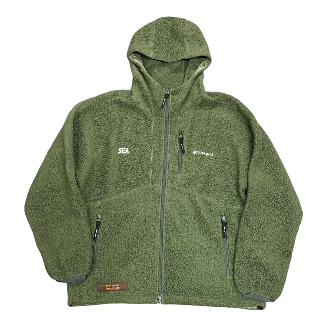 新品 ○ SNOW PEAK WIND AND SEA THERMAL BOA FLEECE JACKET コラボ