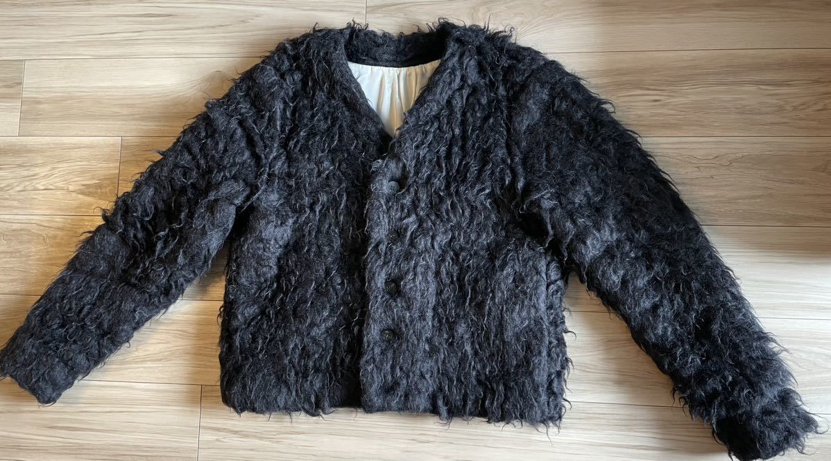 【レア】【美品】OUAT オーユーエーティー　モヘア　カーディガン　ジャケットMOHAIR 　黒_画像1