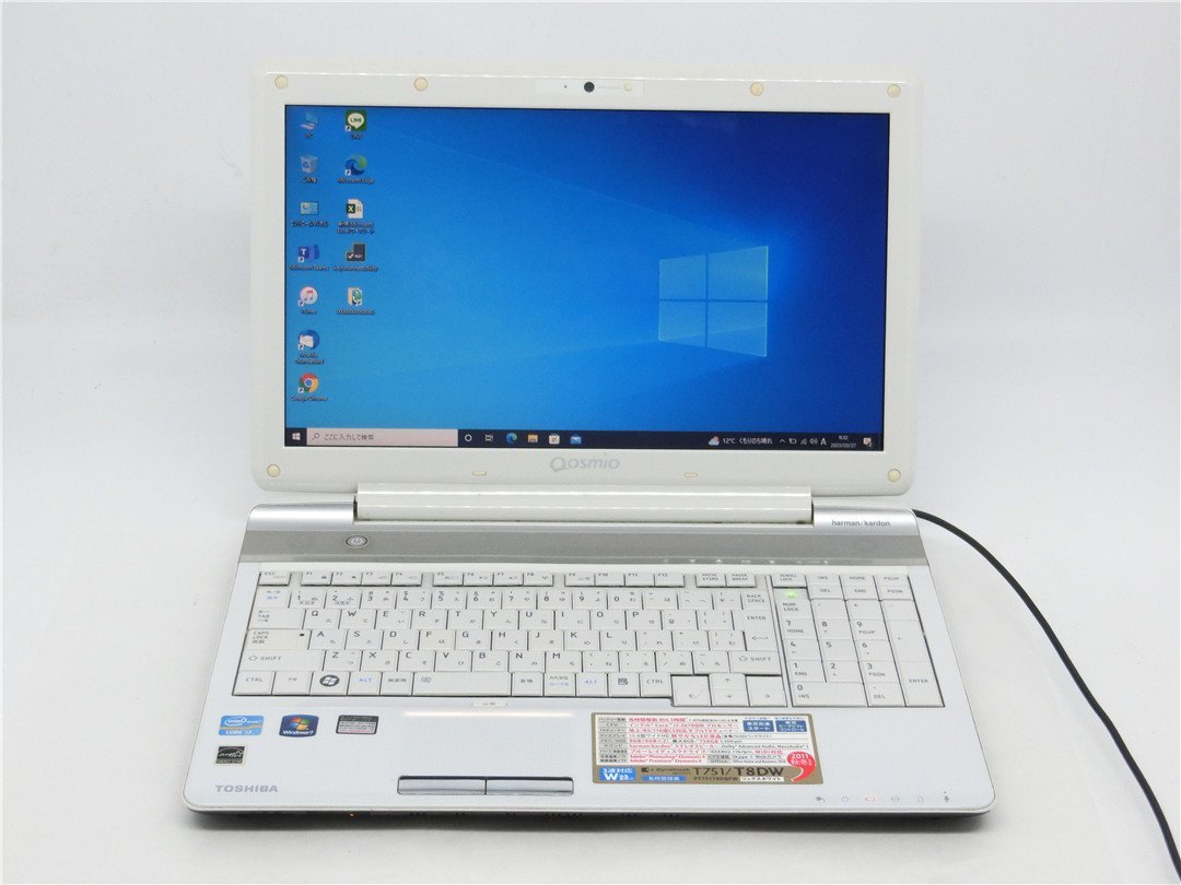 カメラ内蔵/中古/15型/ノートPC/Win10/爆速新品SSD512/8GB/2世代i7/TOSHIBA　T751/T8DW 新品無線マウス　MS office2019搭載_画像1