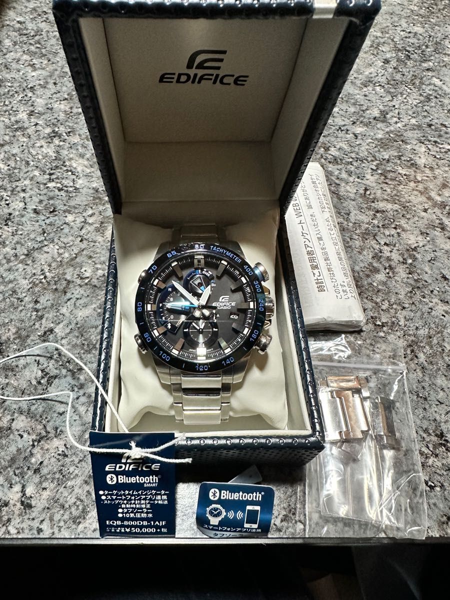 CASIO EDIFICE EQB-800DB-1AJF Bluetooth 腕時計 | lokomotivblog.hu