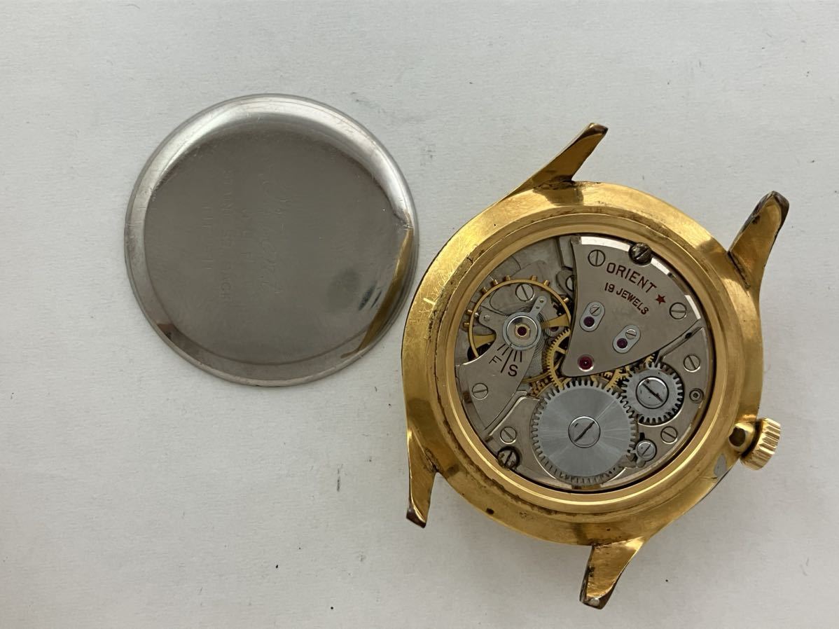 ローヤルオリエント機械式orient腕時計メンズ手巻きアンティーク変わり文字盤オーバーホール分解掃除済T114511の画像3