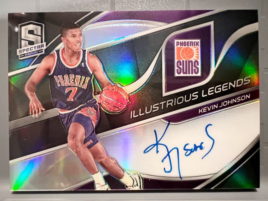 激レア直書版/99 Prizm Auto 19 Panini Kevin Johnson ケビン・ジョンソン NBA サイン All-star Slam Dunk スラムダンク モデル バスケ_画像1