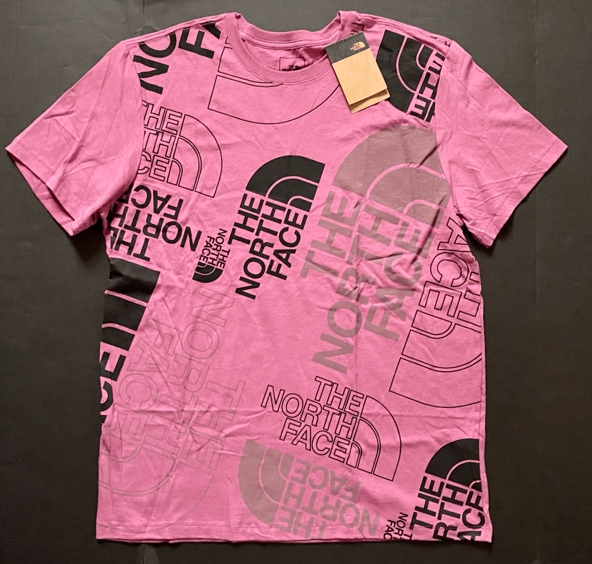 新品USAノースフェイス ハーフドームロゴTシャツ ピンク系 (XL) アメリカ直営店購入の画像1