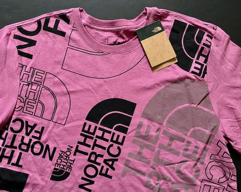 新品USAノースフェイス ハーフドームロゴTシャツ ピンク系 (XXL) アメリカ直営店購入の画像2