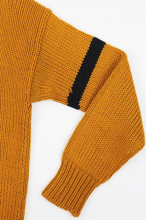 40\'S Vintage шаль цвет вязаный свитер (S степени ) горчица 