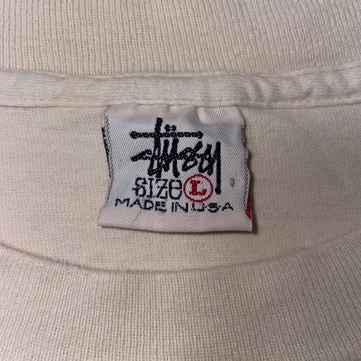 STUSSY OLD 90's ヴィンテージ TEE 白タグ USA製