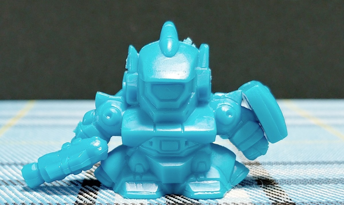 超貴重 ネオファム スリングパニアー装備型 青 ガシャポン戦士 バイファム パート2 ガン消し SDガンダム 消しゴム 洗浄済み