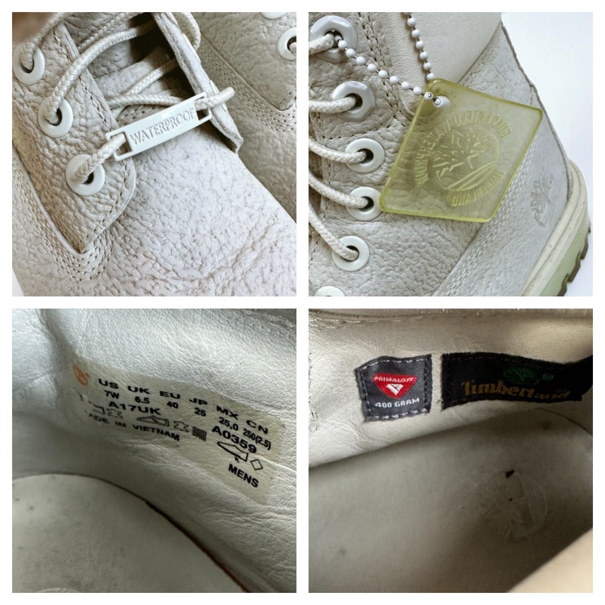 ★限定★Timberland WATER PROOF ワークブーツ ホワイト ティンバーランド レザー ★限定★Timberland WATER PROOF ワークブーツ ホワイト ティンバーランド レザー