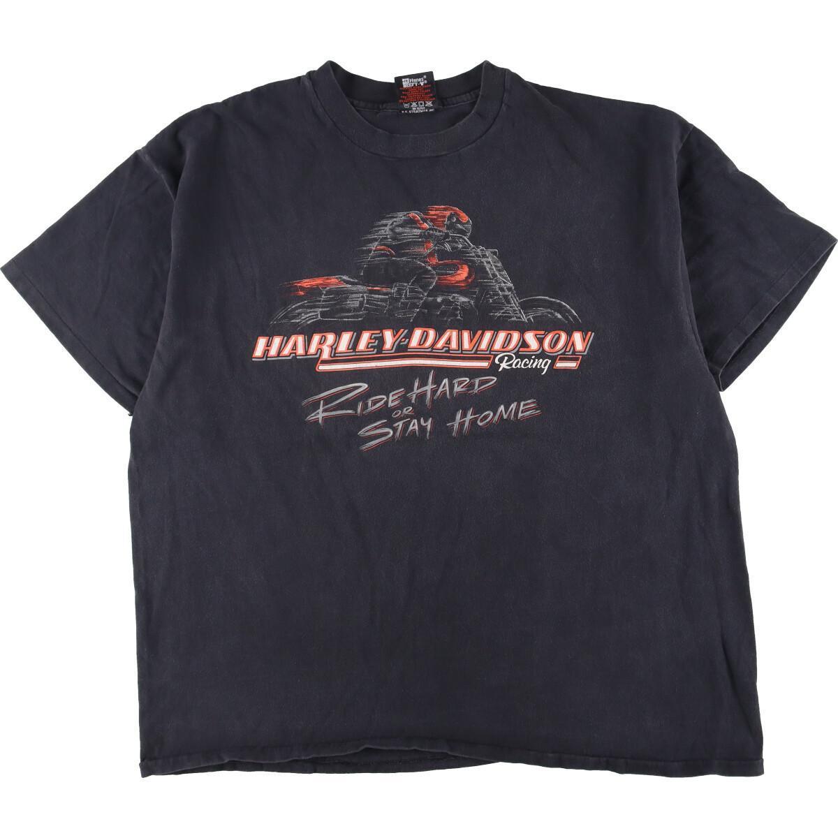 古着 ヘインズ Hanes Harley-Davidson ハーレーダビッドソン 両面プリント モーターサイクル バイクTシャツ USA製 メンズL /eaa321559