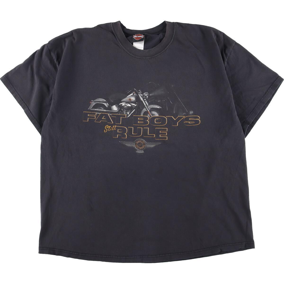 古着 Harley-Davidson ハーレーダビッドソン 両面プリント モーターサイクル バイクTシャツ USA製 メンズXL /eaa321557_画像1