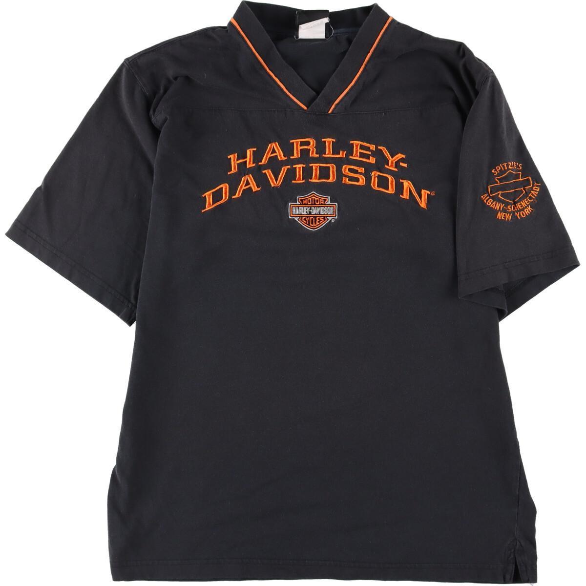 古着 ハーレーダビッドソン Harley-Davidson Vネック モーターサイクル バイクTシャツ メンズM /eaa322387