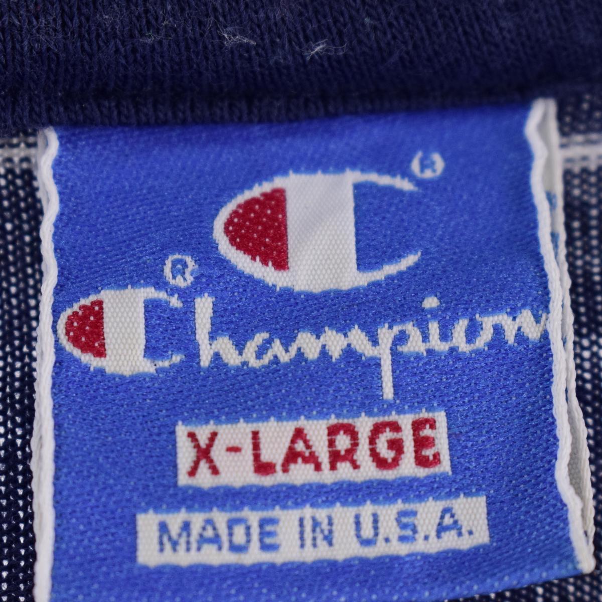 古着 90年代 チャンピオン Champion 半袖 ボーダー ポロシャツ USA製 メンズL ヴィンテージ /eaa323490_画像3