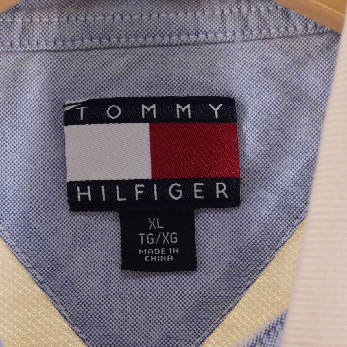 古着 90年代 トミーヒルフィガー TOMMY HILFIGER 半袖 ポロシャツ メンズXL ヴィンテージ /eaa324369_画像3