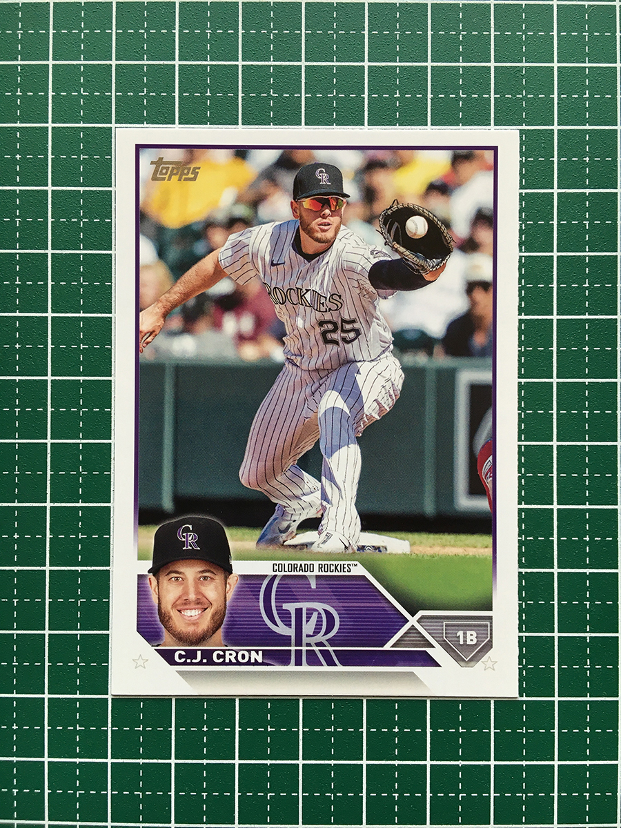 ★TOPPS MLB 2023 SERIES 1 #63 C.J. CRON［COLORADO ROCKIES］ベースカード「BASE」★_画像1