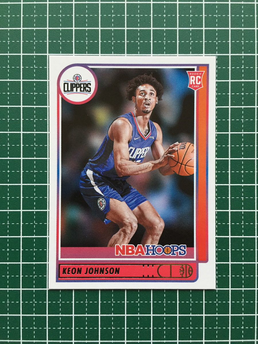 ★PANINI 2021-22 NBA HOOPS #205 KEON JOHNSON［LOS ANGELES CLIPPERS］ベースカード「ROOKIES」ルーキー「RC」★_画像1