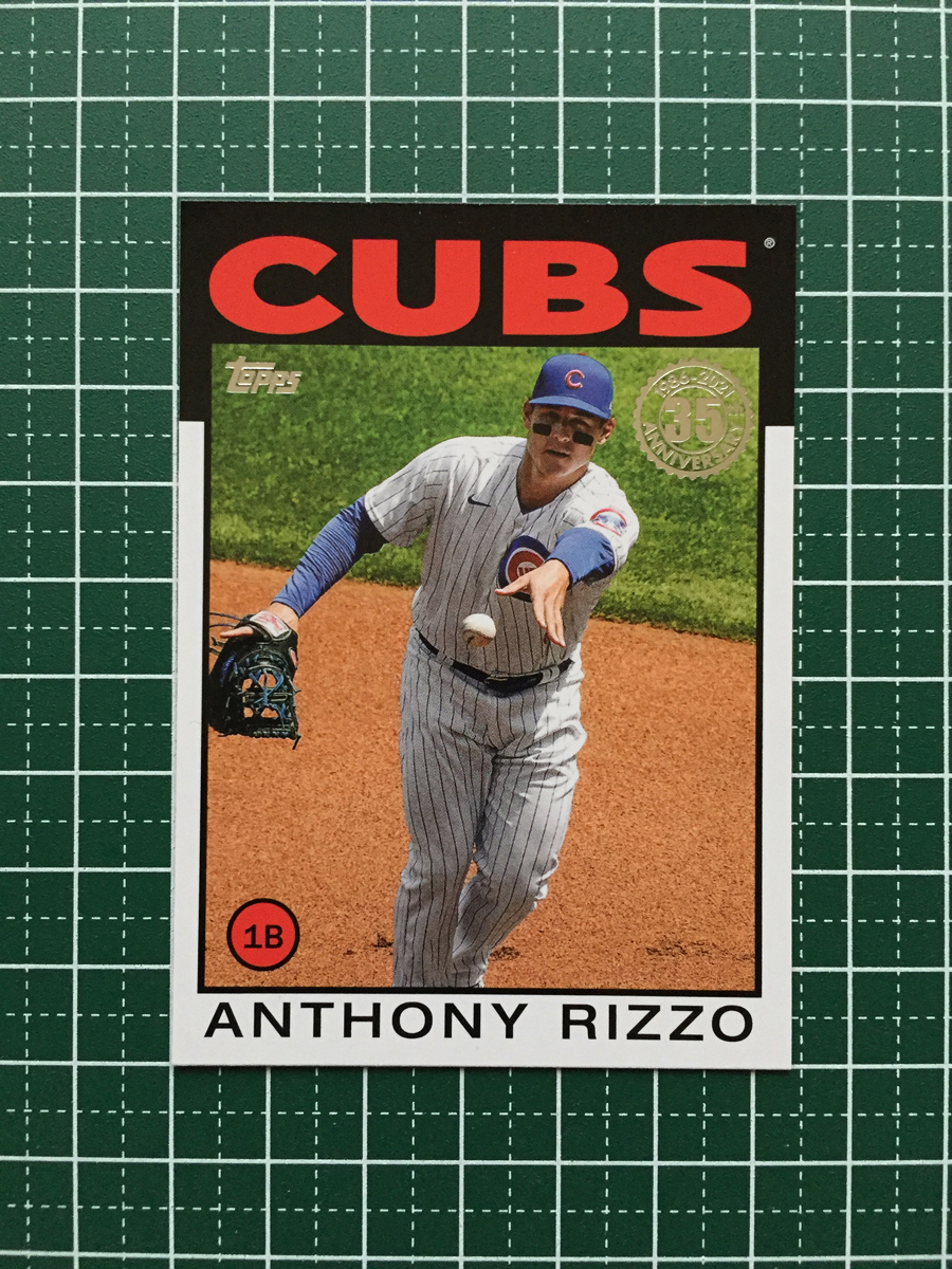 ★TOPPS MLB 2021 SERIES 1 #86B-91 ANTHONY RIZZO［CHICAGO CUBS］インサートカード「1986 TOPPS BASEBALL 35th ANNIVERSARY」★_画像1