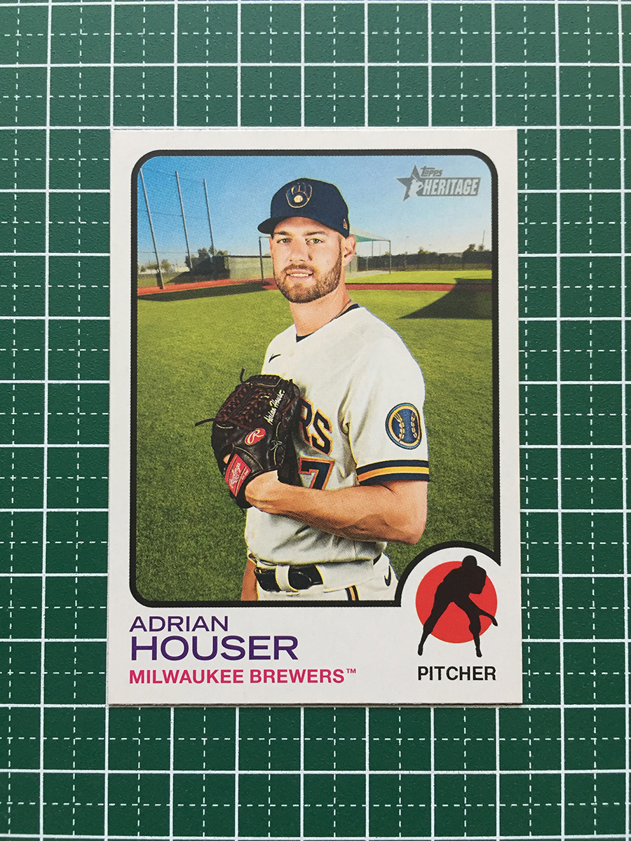 ★TOPPS MLB 2022 HERITAGE #219 ADRIAN HOUSER［MILWAUKEE BREWERS］ベースカード「BASE」★_画像1