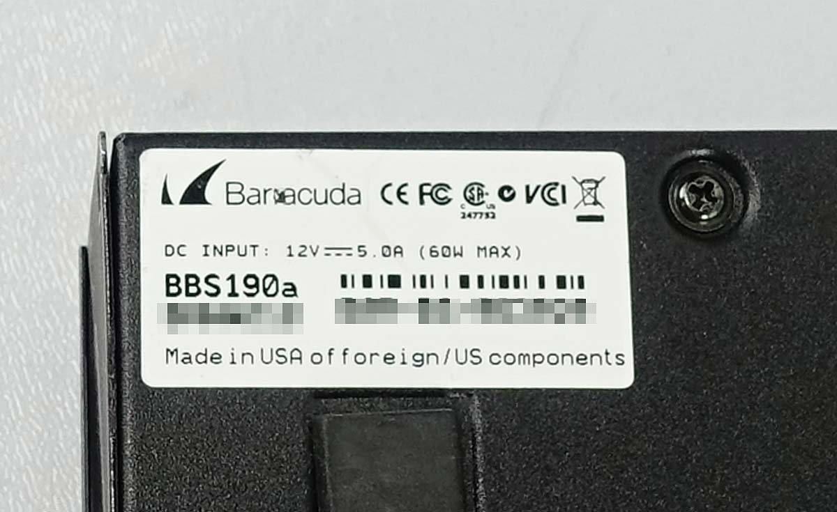 パスワードロック データ無し HDD1TB Barracuda BBS190a バックアップサーバー Backup Server ネットワーク バラクーダ S031735_画像3