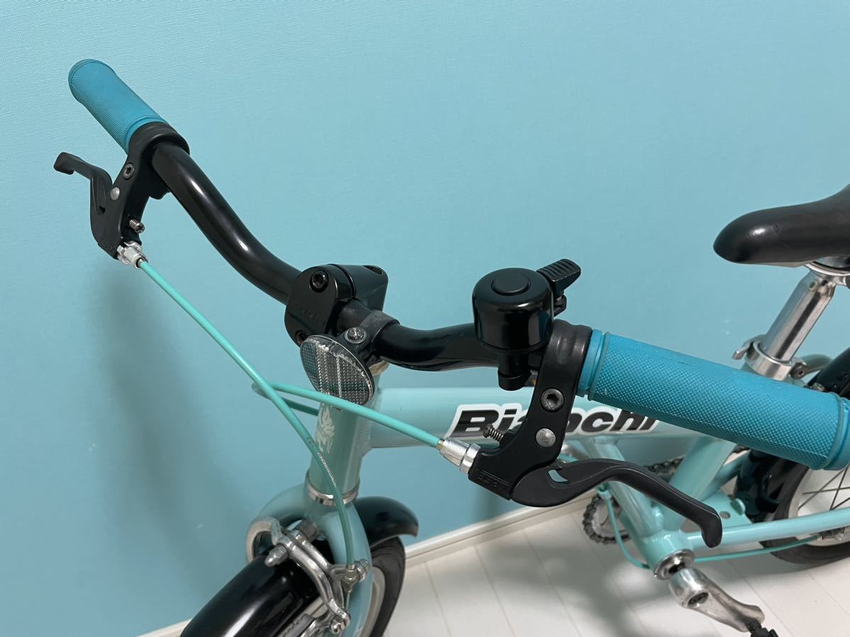 【希少品&カスタム】Bianchi Bambino（ビアンキ バンビーノ） サイズ：１６インチ カラー：チェレステ アルミ 子供用自転車の画像5