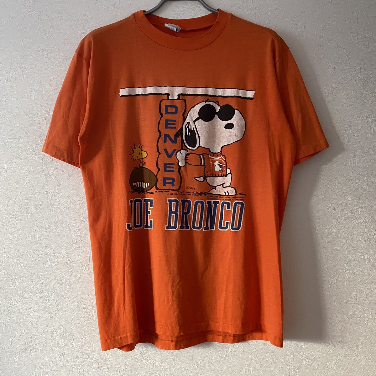 菅田将暉 Vintage 80s Snoopy Peanuts NFL Denver Broncos Joe Bronco