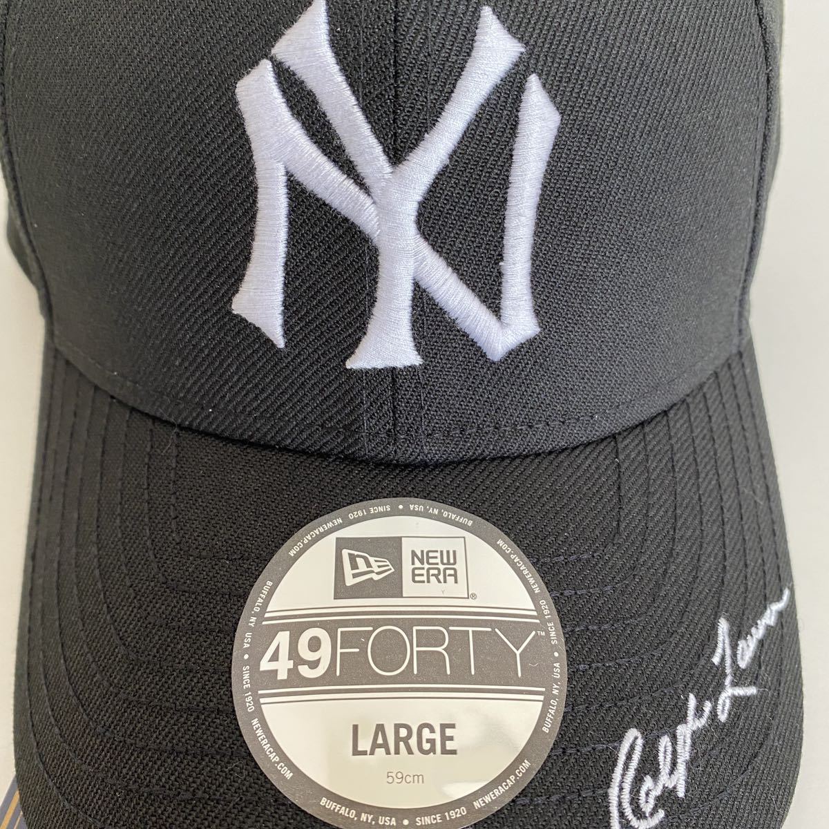 ラスト1点 新品 New Era 49FORTY Polo Ralph Lauren NY Yankees Cap Black L 59cm