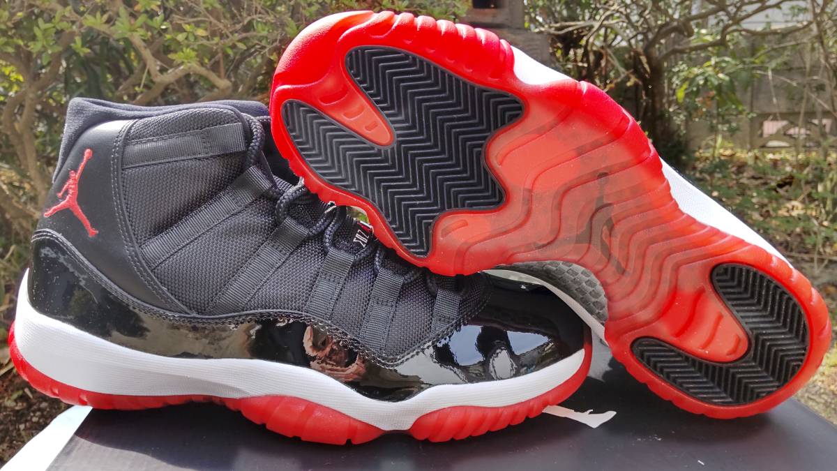 国内正規新品 JORDAN 11 プレーオフ BRED 2012リリース 黒赤 ジョーダン PLAYOFF ブレッド 27.5cm US 9.5_画像2