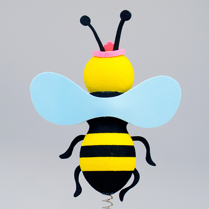 女王 蜂 アンテナボール アンテナトッパー 車 目印 カスタム ハチ 蜜蜂 ミツバチ かわいい USA アメ雑 定形外_画像2