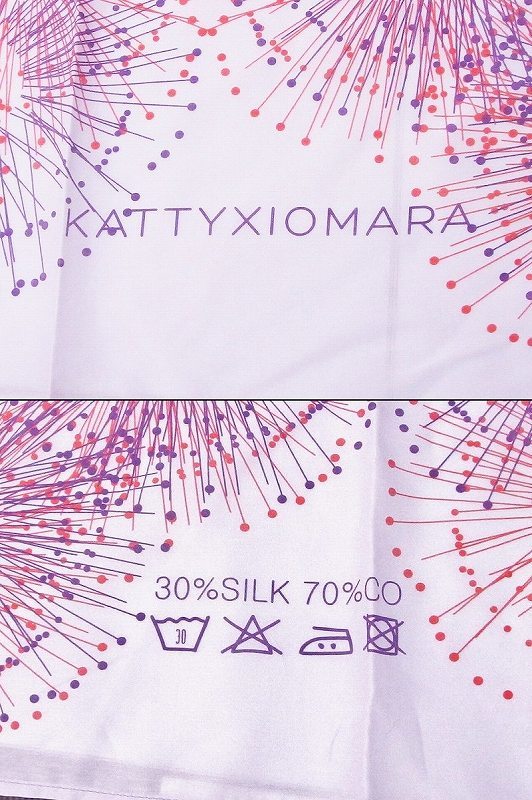 KATTY　XIOMARA×HALLO KITTY　絹×綿　総柄　大判スカーフ nm4218183260_画像6