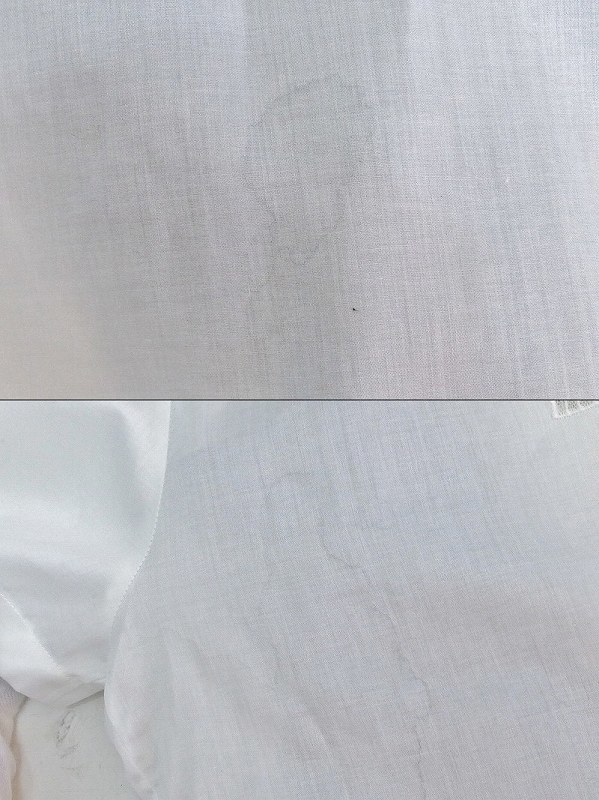 S*シャネル CHANEL 半袖デザインシャツ　シースルー　*ワキに薄シミ 40 白 kz4208178206_画像5