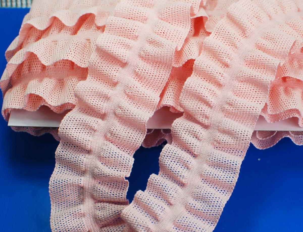 5m.. race * both sides frill 50mm width pink 