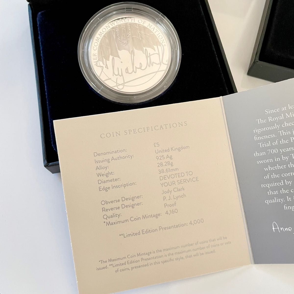 2022 エリザベス2世 女王の治世シリーズ 5ポンドプルーフ銀貨3枚セット
