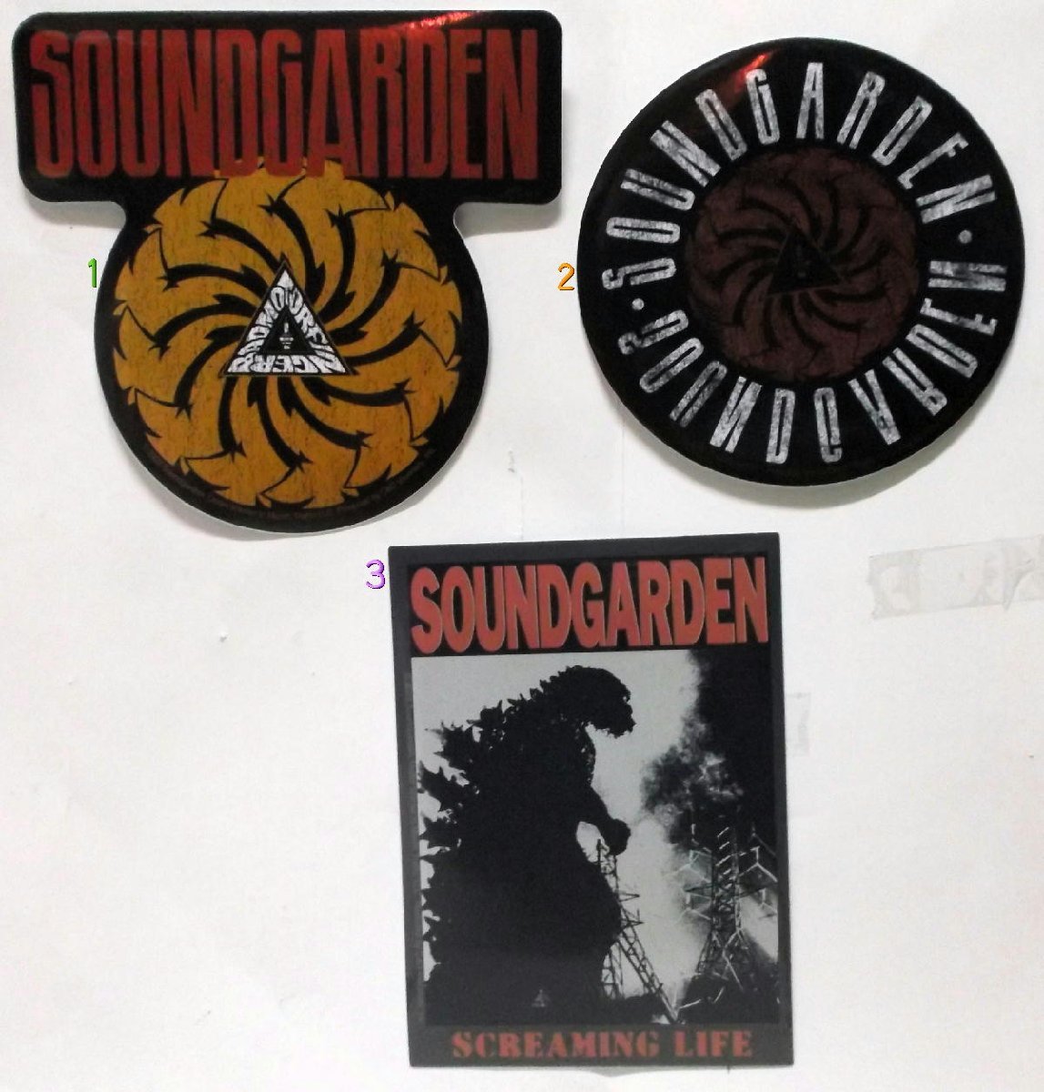 * sound garden sticker 3p set SOUNDGARDEN regular goods nirvana mudhoney